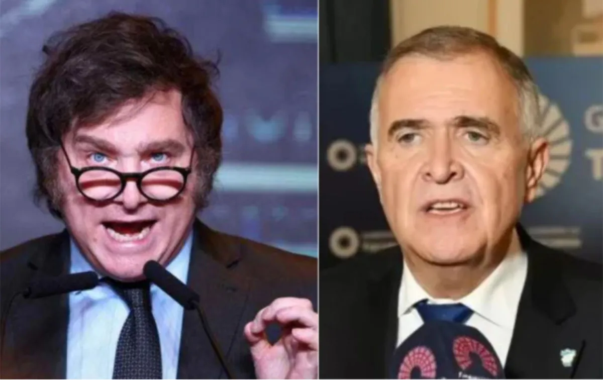 Javier Milei y Osvaldo Jaldo.