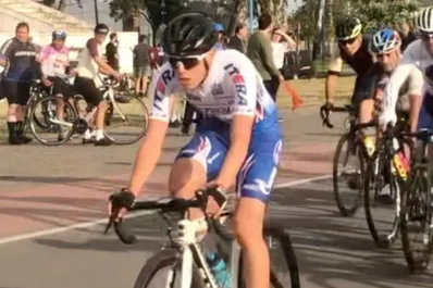 Ciclismo: el joven Facundo Mena mostró su poderío ante los más experimentados