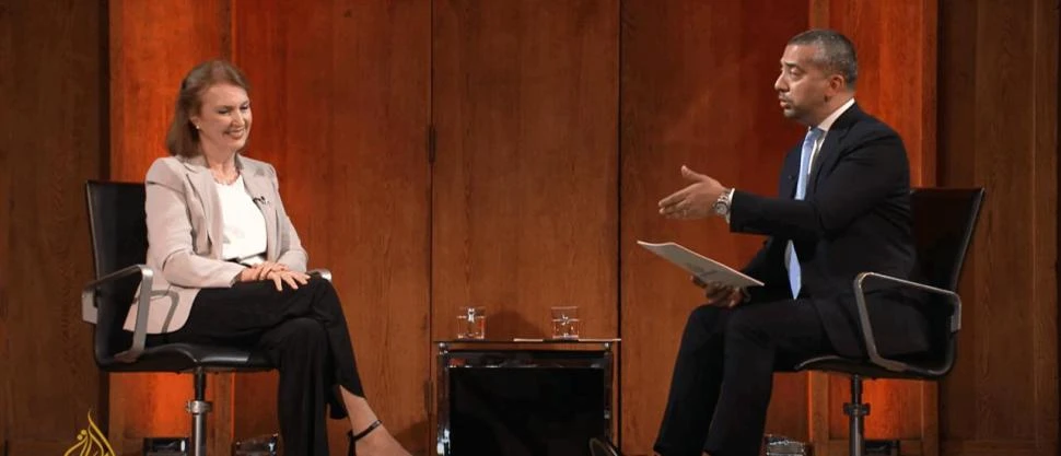 Diana Mondino, entrevistada por Mehdi Hasan.