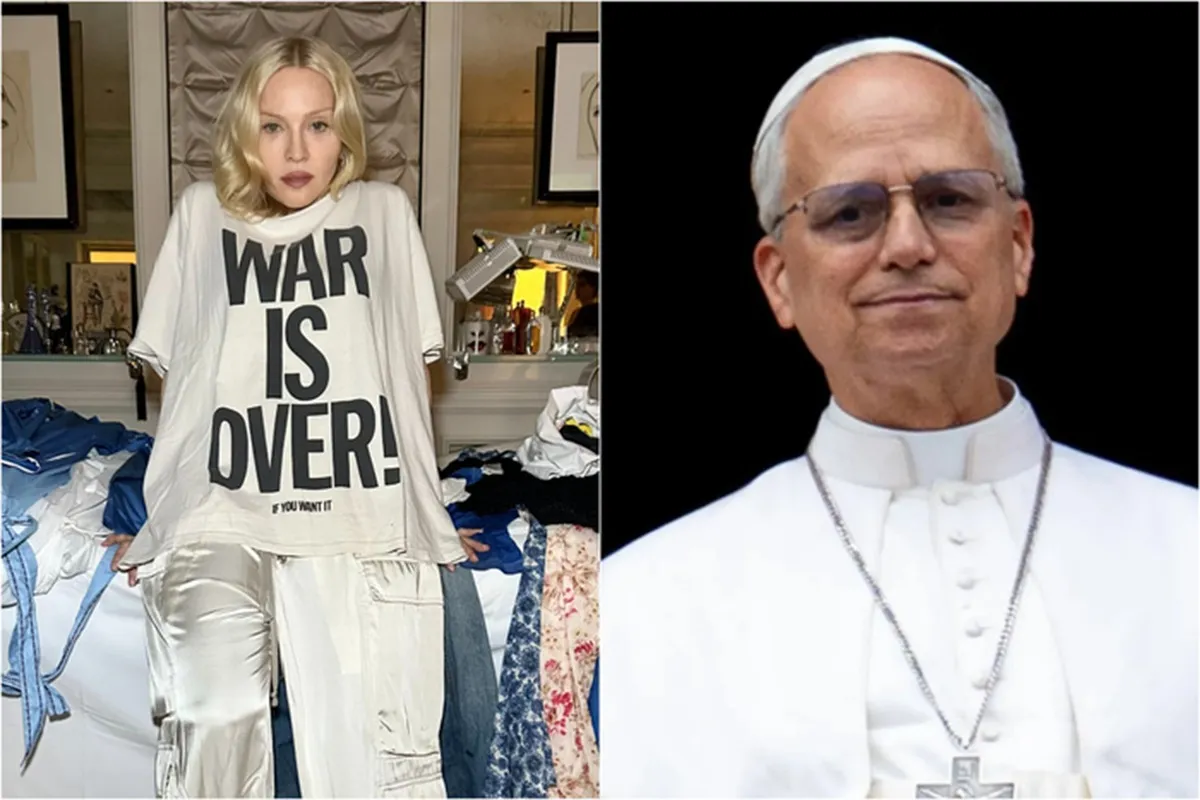 Madonna le pide al Papa León XIV que viaje a Gaza para salvar a los niños