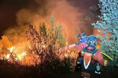 Incendio forestal en España: un hombre murió intentando salvar caballos, en Tres Cantos