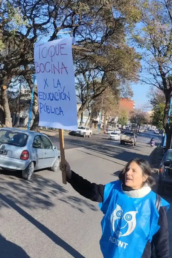 PROTESTA UNIVERSITARIA. Docentes se concentraron para exigir mejoras salariales y más presupuesto para la educación pública