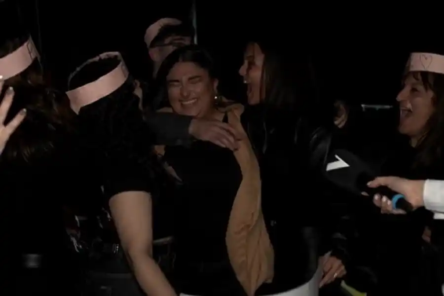 Euge con sus seres queridos. 