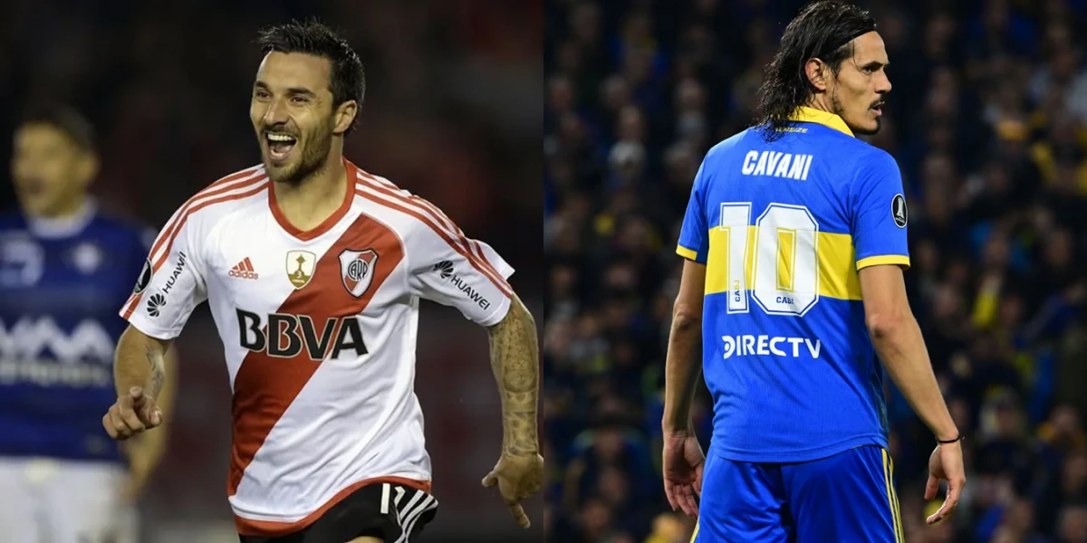 INESPERADO APOYO. Scocco salió a bancar a Cavani tras las numerosas críticas que recibe el delantero uruguayo