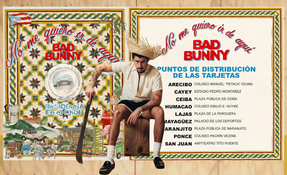 RESIDENCIAS HISTÓRICAS. El proyecto “No me quiero ir de aquí” propone un verano inolvidable en Puerto Rico. / BAD BUNNY
