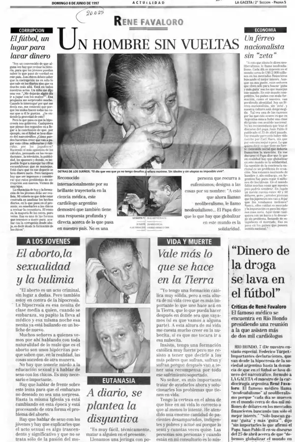 A 25 años de su fallecimiento: René Favaloro, uno de los argentinos más ilustres