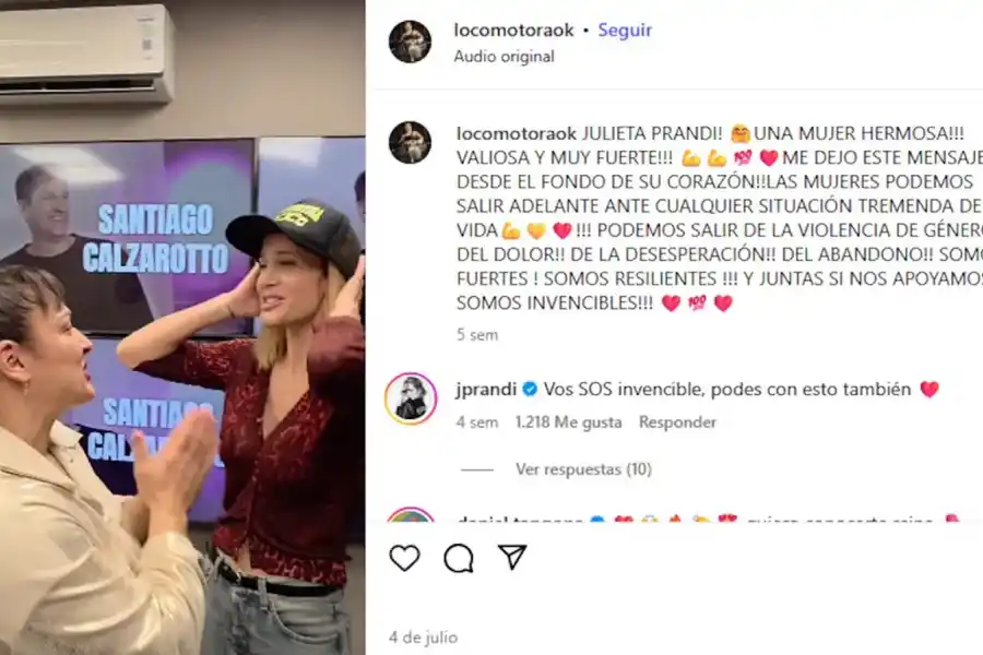 Video viral: las emotivas palabras de Locomotora Oliveras a Julieta Prandi durante el juicio a Contardi