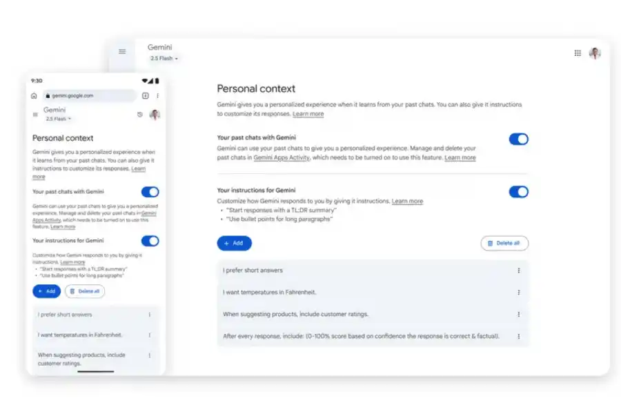 Así funcionan los chats temporales de Gemini
