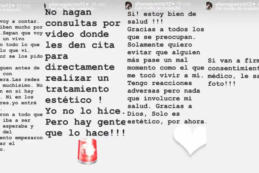 Eliana Guercio reveló su drama tras un tratamiento estético: “Se me deformó la cara”