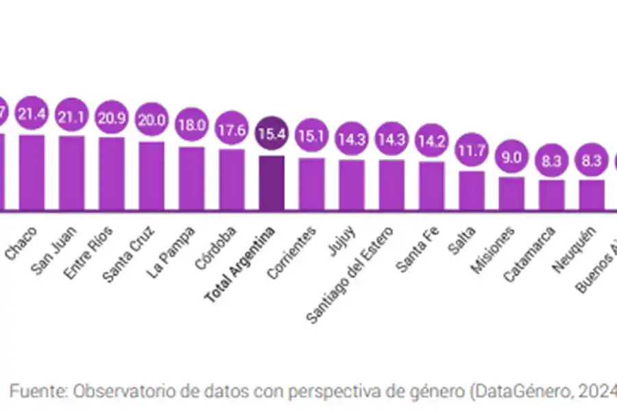GOBIERNO LOCAL. Solo el 15% de las intendencias en Argentina están a cargo de mujeres en el período 2023-2027