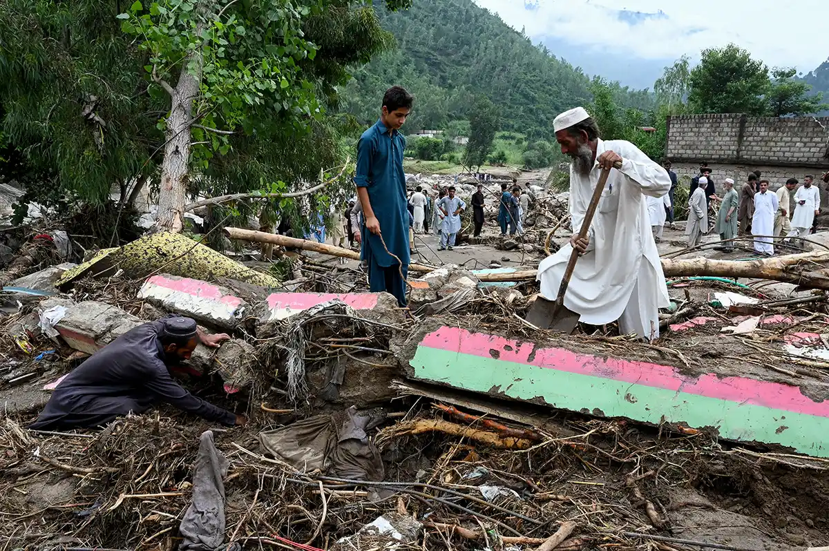 Inundaciones en Pakistán: hay al menos 150 desaparecidos