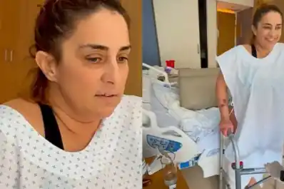 A dos meses de su accidente, María Julia Oliván volvió a caminar: “Fue emocionante haberlo logrado”