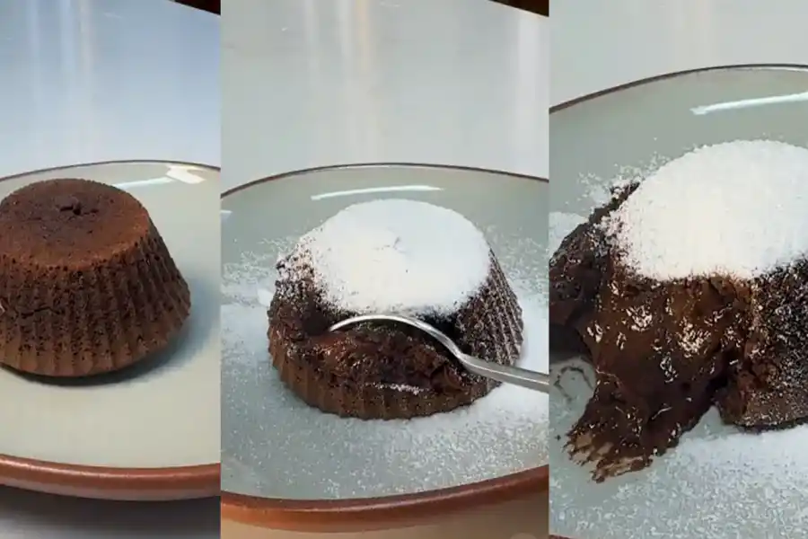 Así se prepara el volcán de chocolate en cinco minutos de Paulina Cocina