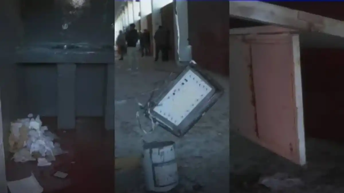 Así quedaron las instalaciones del estadio Libertadores de América.