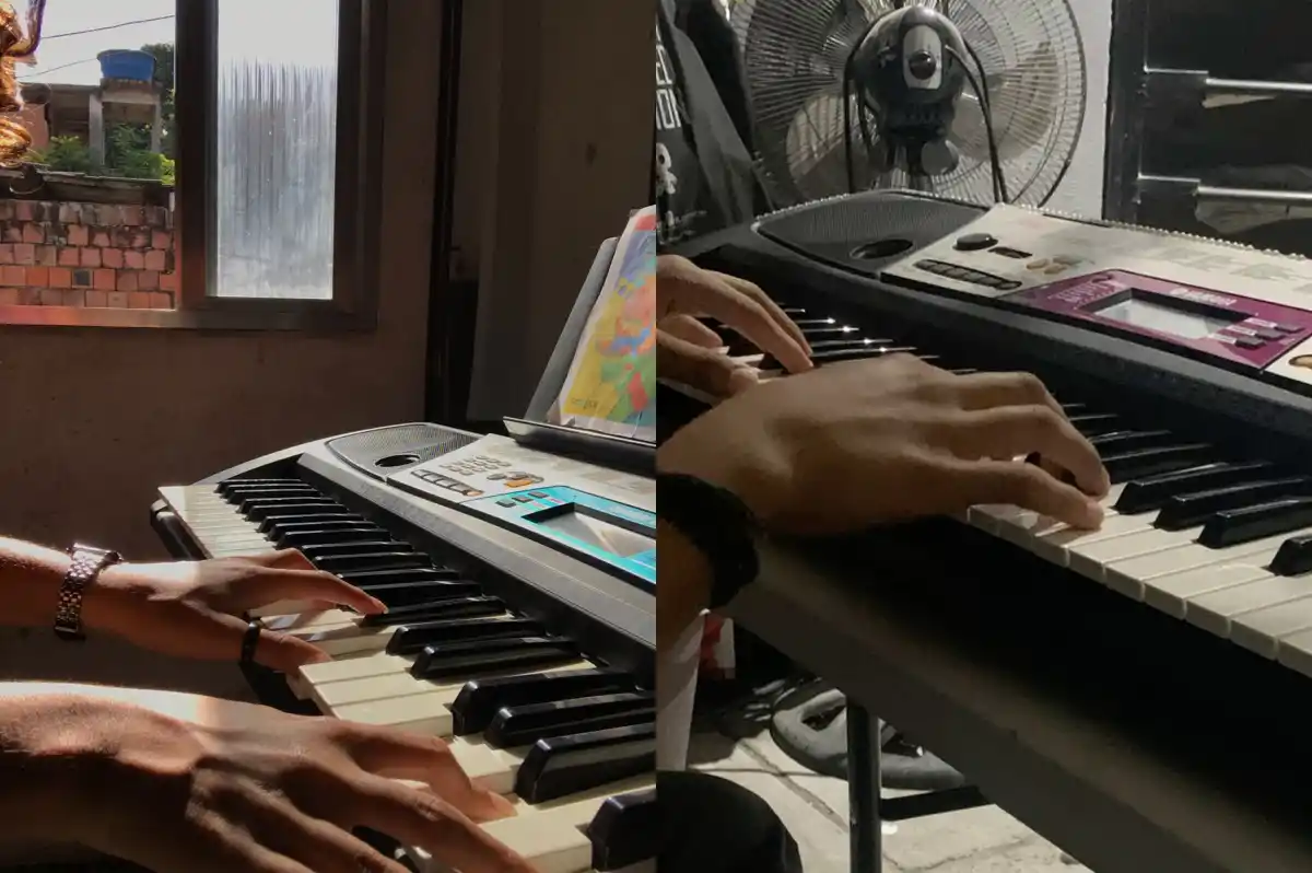 MÚSICA. Valentina invirtió en un piano que considera su gran mimo: un lujo que, asegura, la motiva a seguir con la música