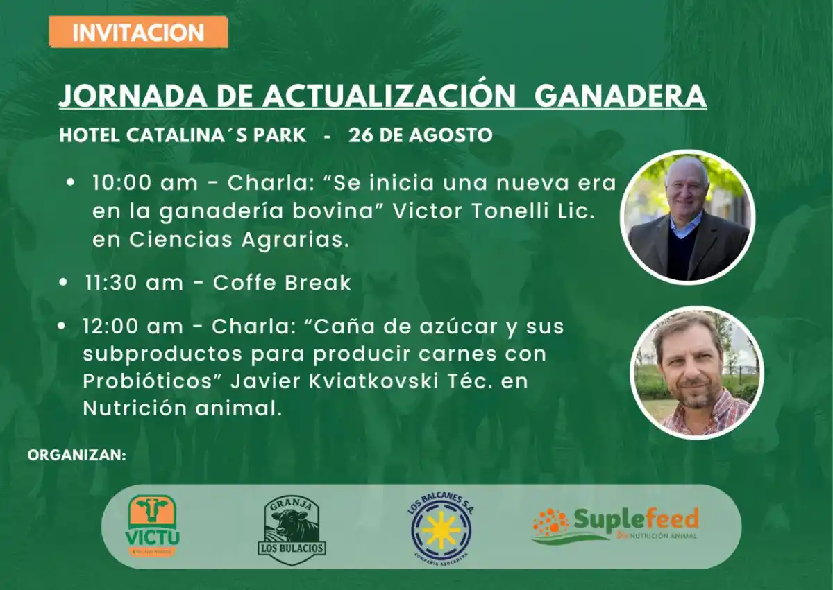 Innovación y sustentabilidad: Tucumán se prepara para una Jornada de Actualización Ganadera