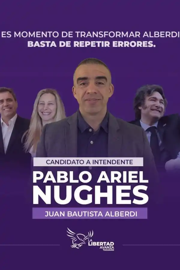 “En Alberdi vamos a competir y nuestro candidato tiene todo el apoyo de La Libertad Avanza”