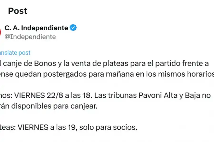 Independiente, en crisis tras los destrozos: dudas para el partido contra Platense
