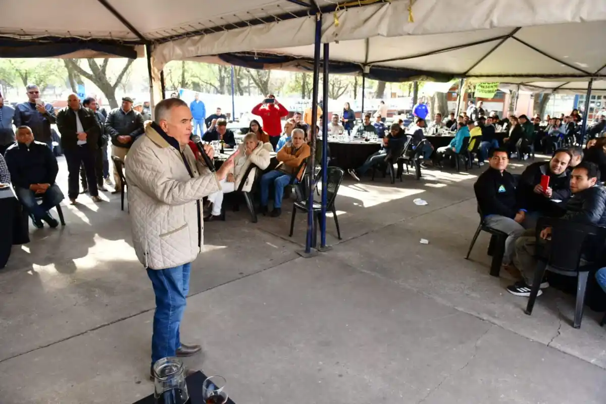 Osvaldo Jaldo, en El Cadillal. FOTO X @OsvaldoJaldo