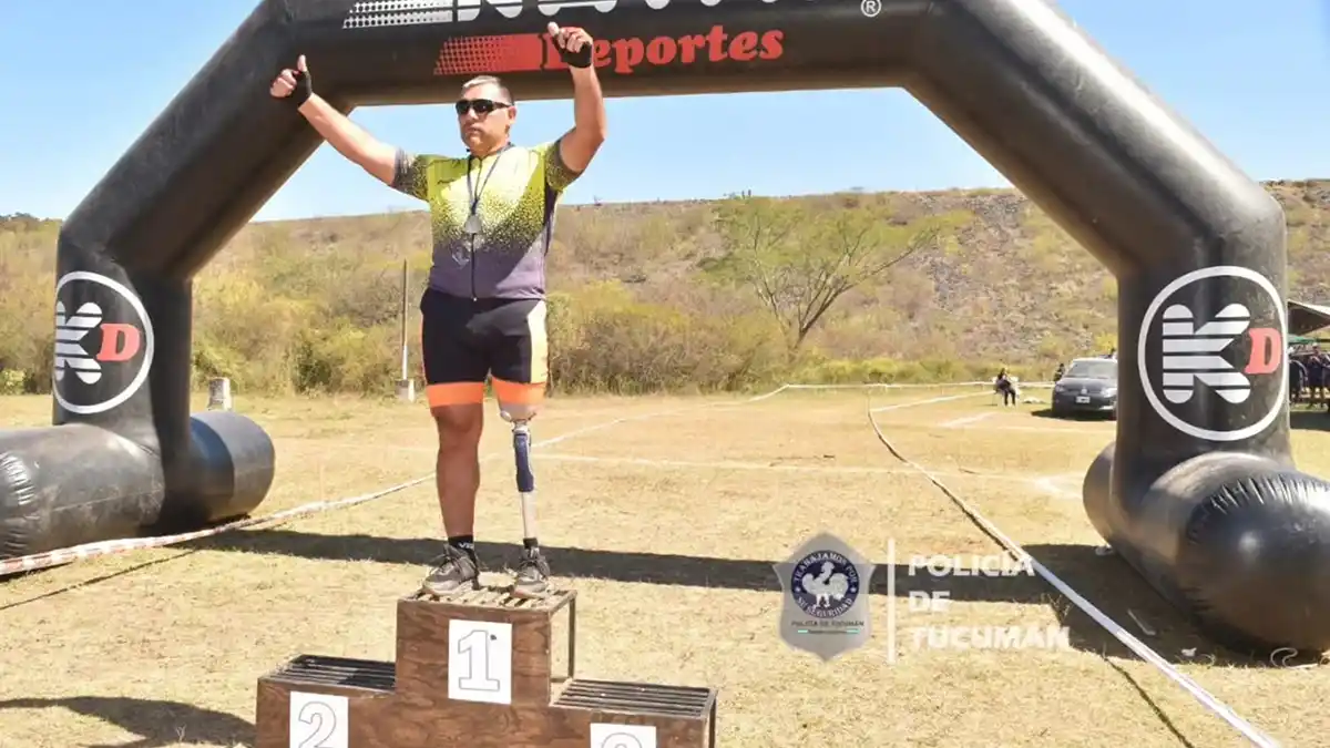 CORRER SIN LÍMITES. Antonio Rodríguez participó del torneo pese a la amputación de una pierna y se llevó el reconocimiento de todos.
