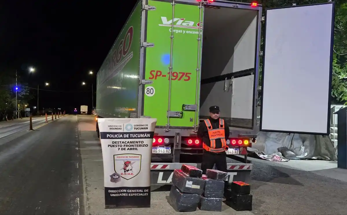 EN GUARDIA. La mayoría de la mercadería secuestrada proviene de Salta.