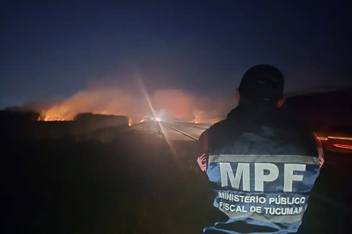 Otro incendio en cañaverales generó humo y complicó el tránsito en la ruta 38, a la altura del río Famaillá