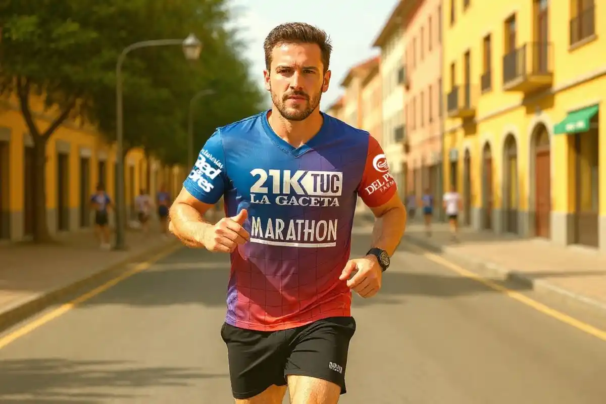 NUEVO MODELO. Así será la camiseta que se utlizará en los 21k de LA GACETA.