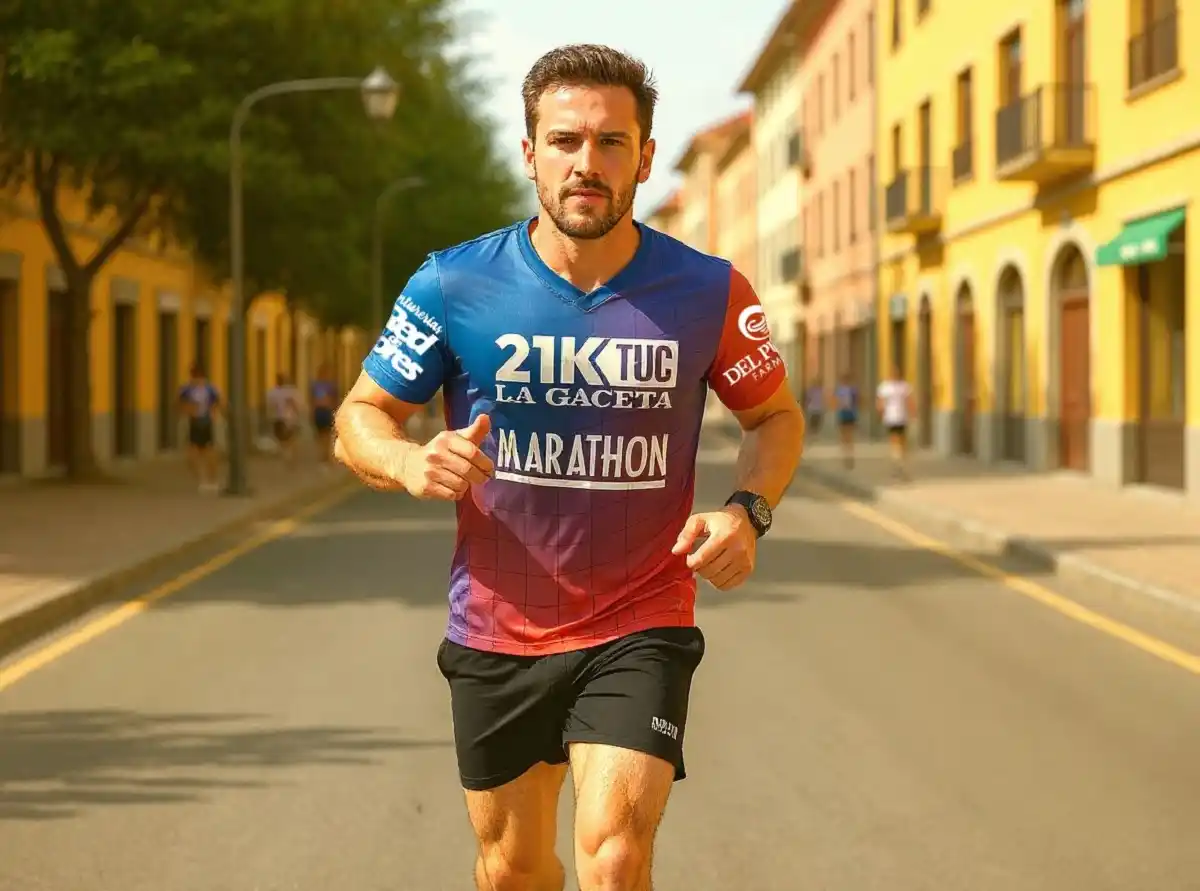 NUEVO MODELO. Así será la camiseta que se utlizará en los 21k de LA GACETA.
