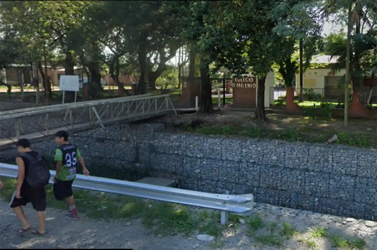 LUGAR DEL ENCUENTRO. La sede del Colegio III Milenio, al costado de la ruta 315 (Camino del Perú).