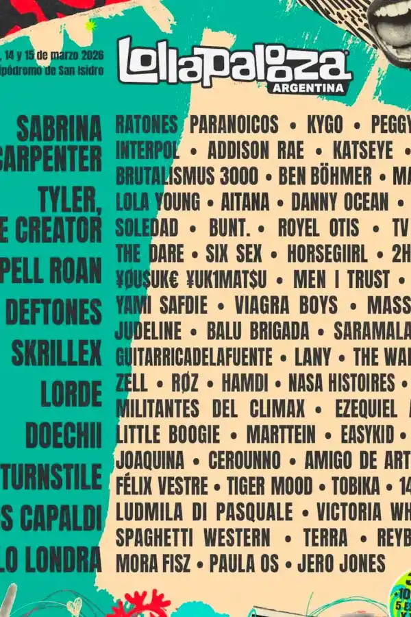 ¡Se acabó la espera! Esta es la grilla del Lollapalooza Argentina 2026