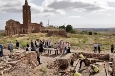 Descubren restos de una sinagoga medieval en Belchite, un hallazgo único en Europa