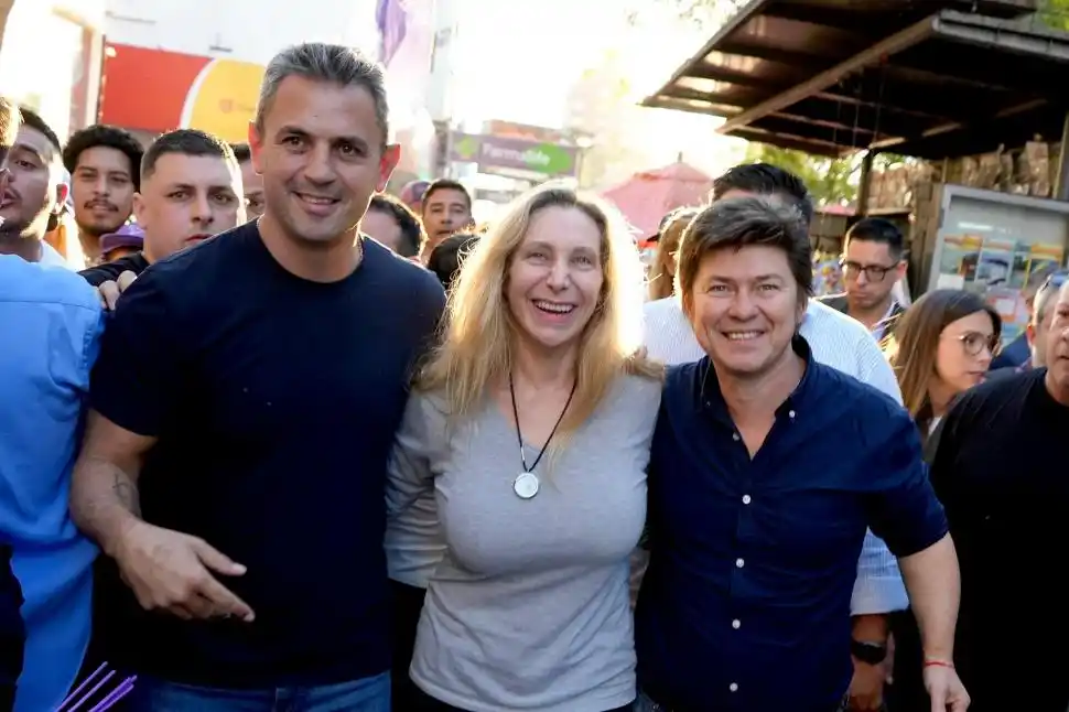 OPERATIVO. Dos personas fueron detenidas por los incidentes ocurridos durante la caminata libertaria de cierre de campaña.