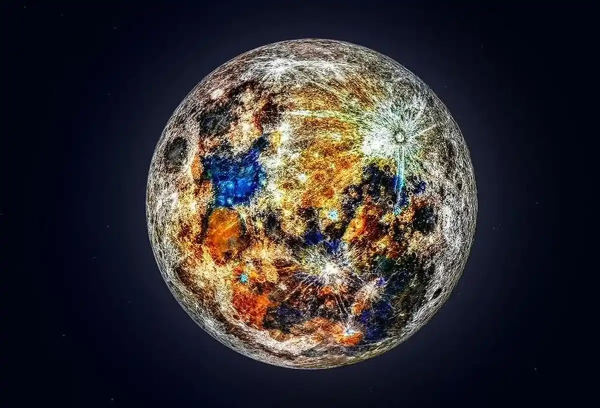 ¿Naranja, violeta o multicolor?: descubrieron cuál es el verdadero color de la Luna