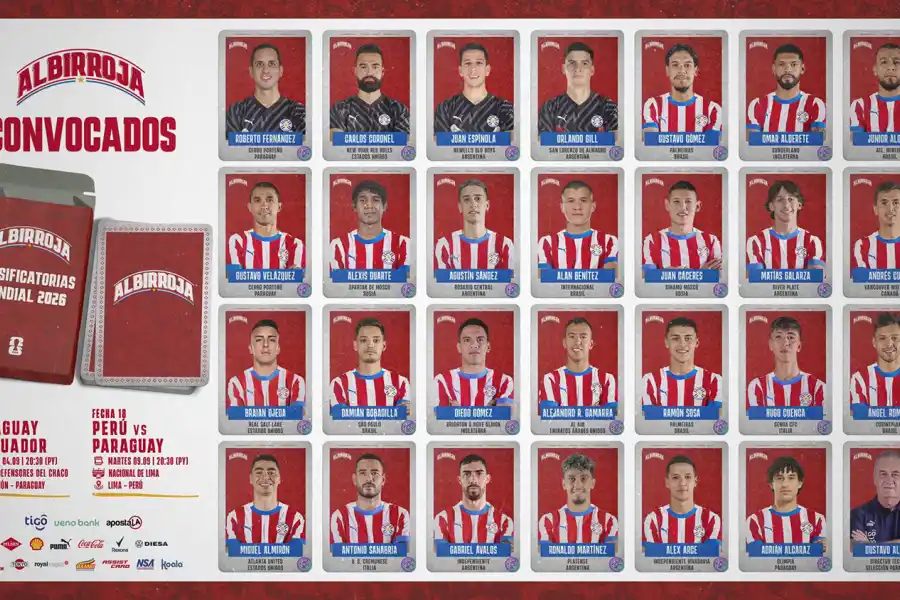 Paraguay presentó su lista para la doble fecha de Eliminatorias: ¿qué pasó con Clever Ferreira?