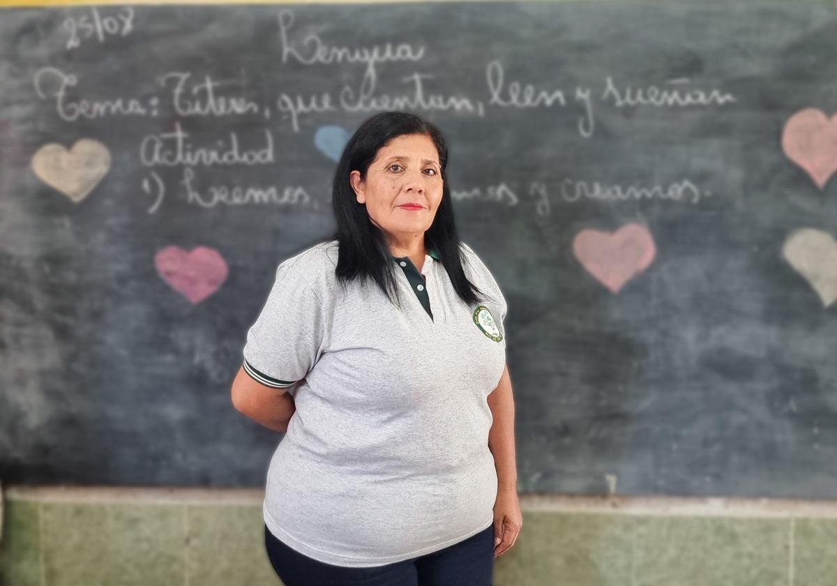 Lanzan una campaña nacional con el rostro de una docente de Ranchillos