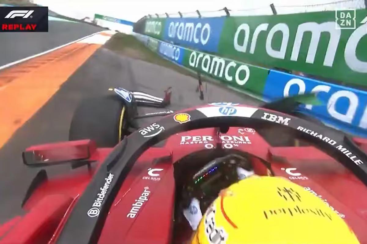 Pesadilla en Zandvoort: Ferrari quedó sin puntos tras los accidentes de Hamilton y Leclerc