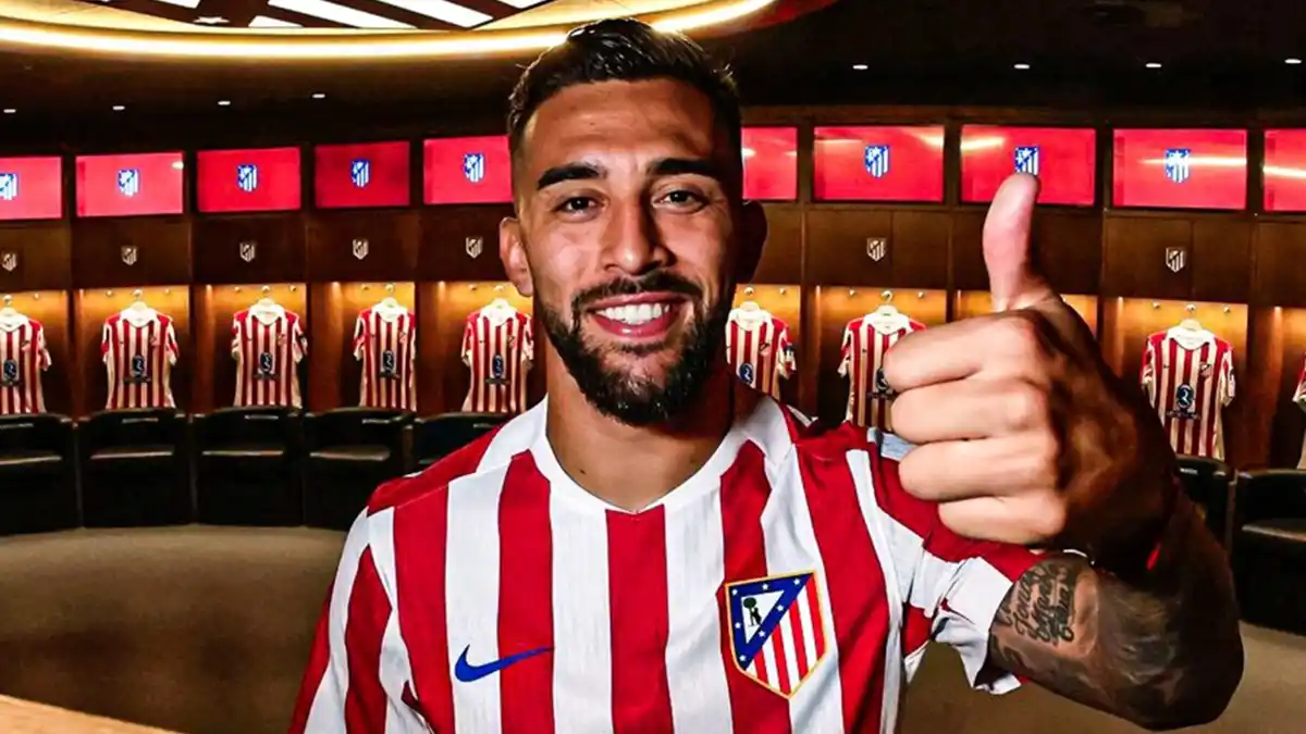 NUEVO CICLO. Nicolás González fue presentado oficialmente en el Atlético de Madrid.