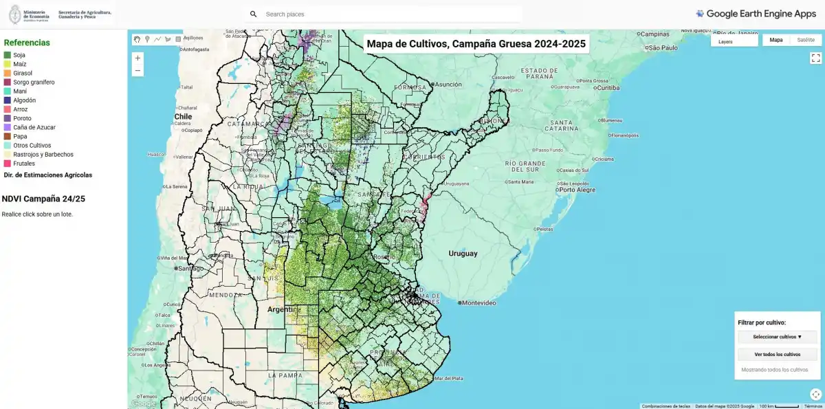 El Gobierno nacional presenta el Mapa de Cultivos, que incluye la caña de azúcar como referencia