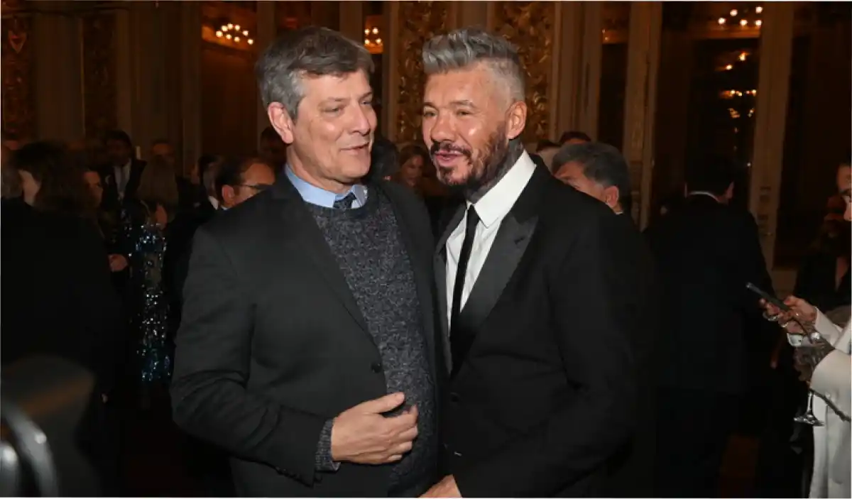 Pergolini y Tinelli reconciliados en la gala del diario Clarín.