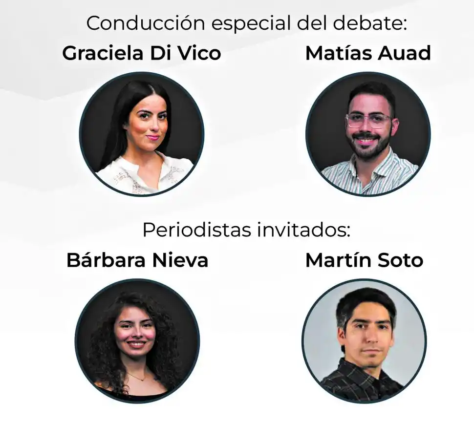 MODERADORES. Graciela Di Vico, Matías Auad, Bárbara Nieva y Martín Soto