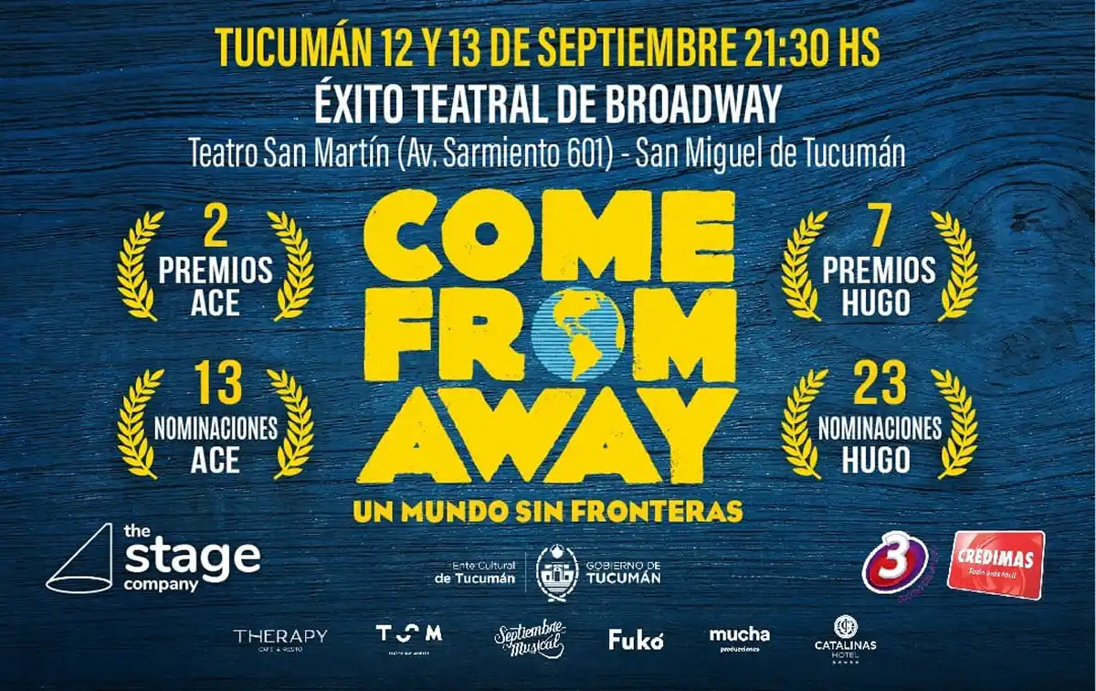 MUSICAL. Come From Away se presentará en el Teatro San Martín con 16 actores en escena y una banda en vivo que revive la historia real de Gander.