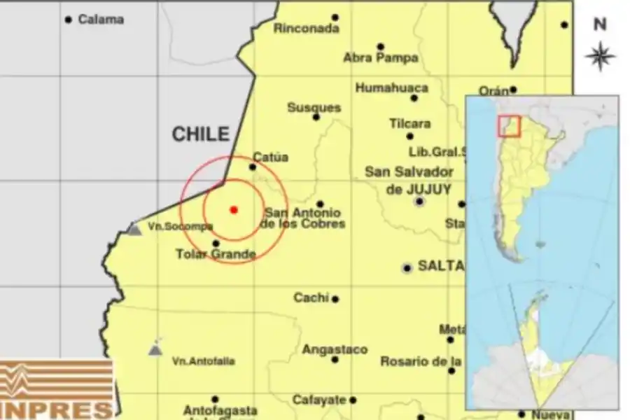 Temblor en Salta: se registró un movimiento sísmico con epicentro cerca de Tolar Grande
