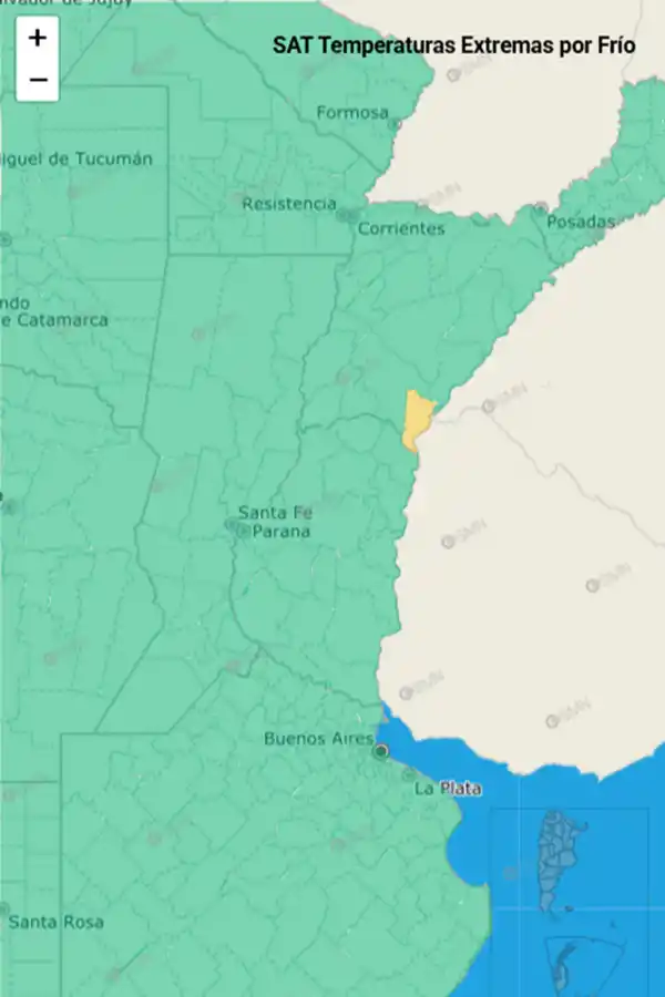 Un pueblo del norte argentino está en alerta por frío extremo en pleno septiembre