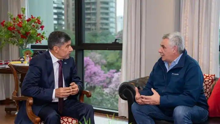 El vicegobernador Miguel Acevedo y el legislador Tulio Caponio