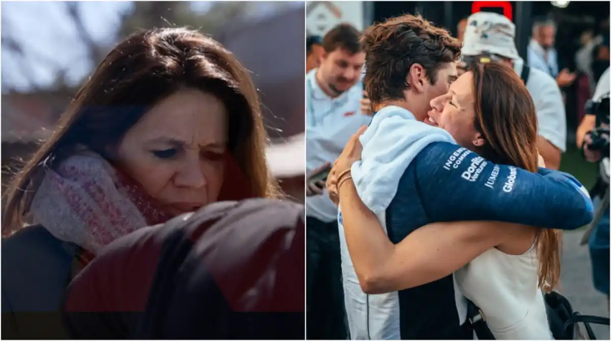 La mamá de Franco Colapinto fue a votar en moto y deslumbró con un casco muy especial