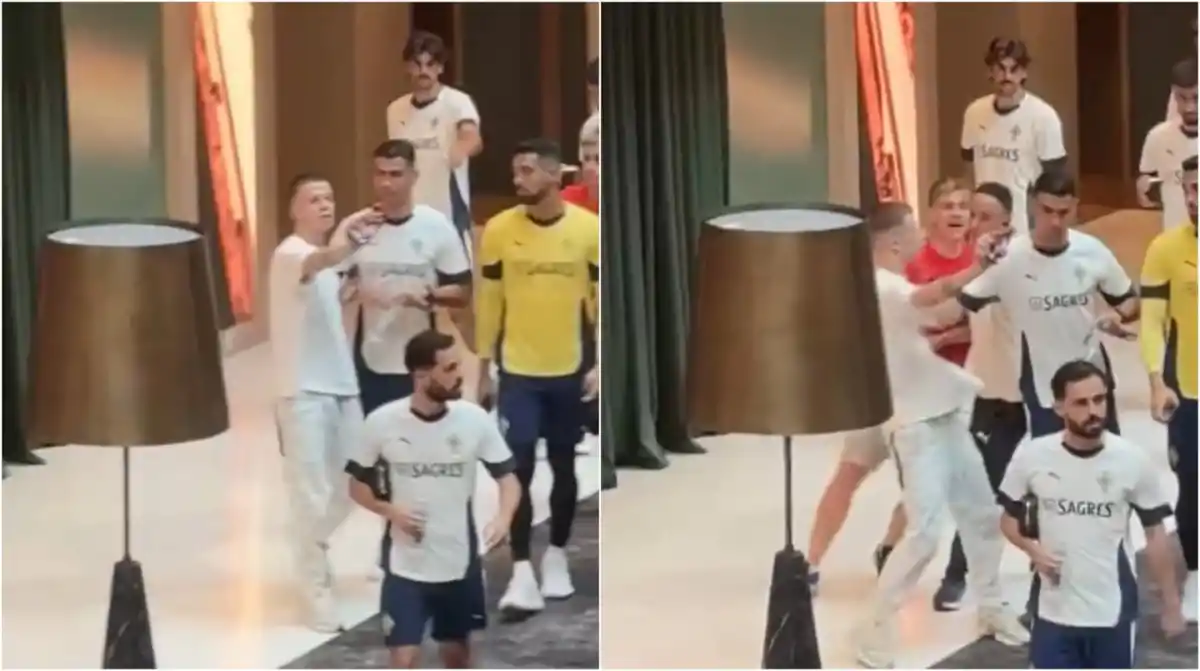 Polémica con Cristiano Ronaldo: su reacción con un hincha de Portugal generó indignación en redes