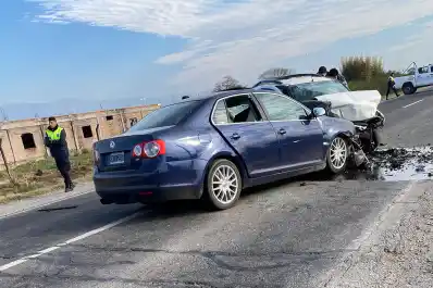 Tragedia en Leales: tres muertos en un choque frontal sobre la ruta 9