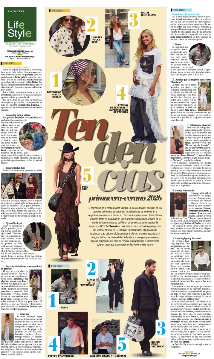 Tendencias primavera-verano 2026: lo que se viene