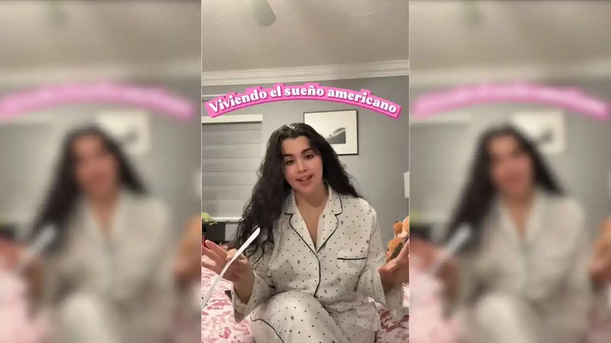 Cristina Fernández en su vídeo de TikTok (@_tainad / TikTok)
