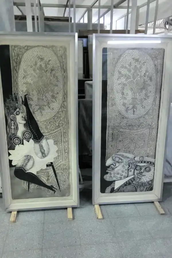 DÍPTICO. Los gofrados de Antonio Berni son un díptico del personaje de Ramona Montiel.